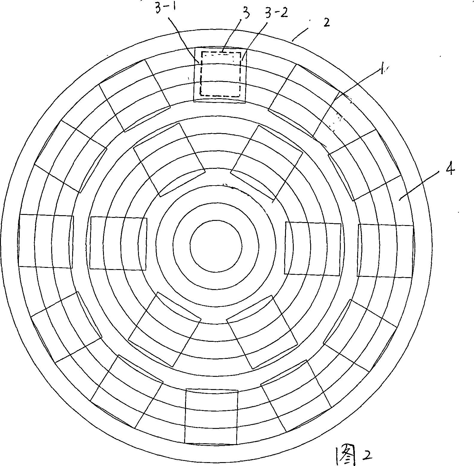 Permanent magnet body with symmetric magnetic field intensity of right and left arc, manufacturing method and apparatus