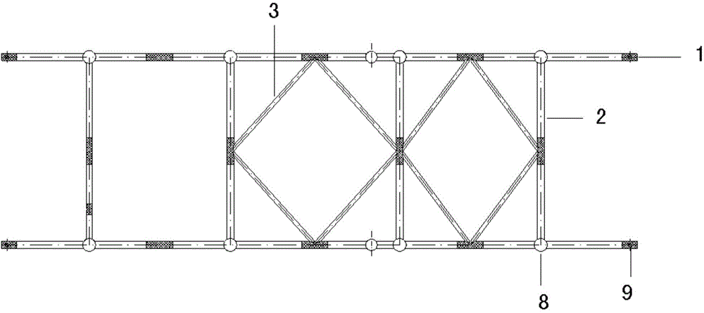 Connecting device for separate hoisting of large offshore platform modules