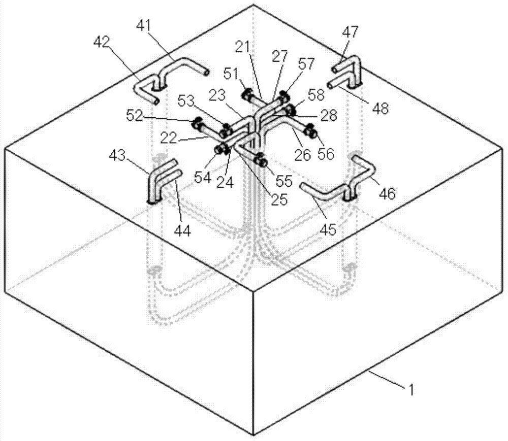 Method and system for extracting heat energy of hot dry rocks