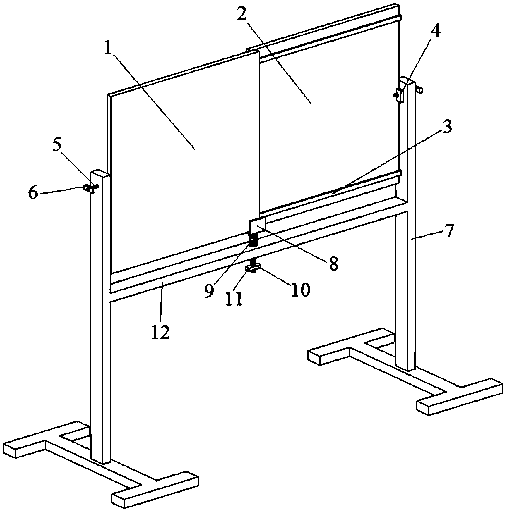 Rotary-type two-sided white board