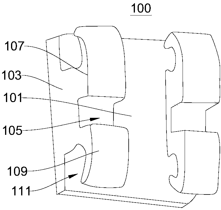 Three-groove bracket correction device and tooth correction method