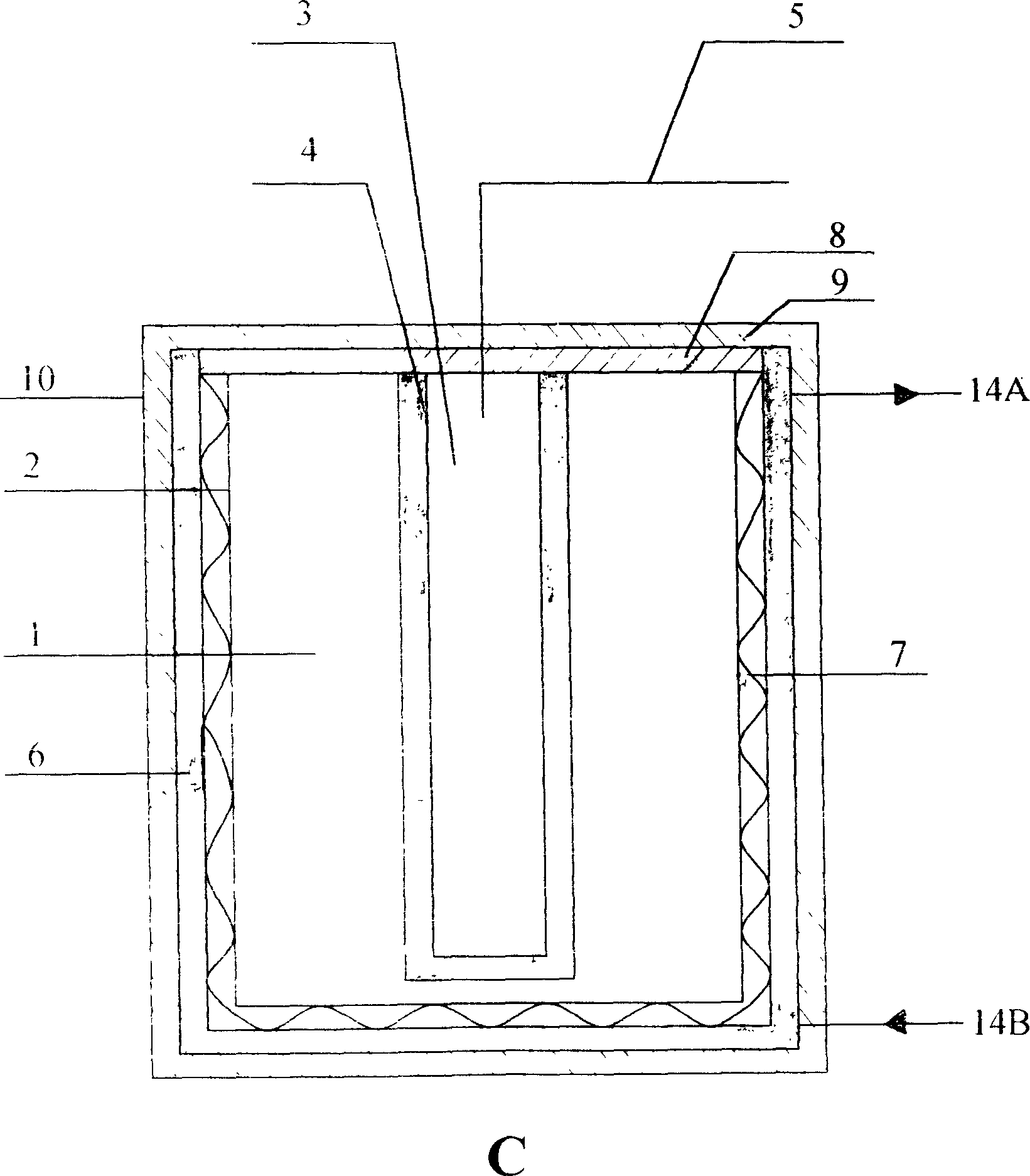Phase transformation heat storing electrothermal exchanger and intelligent controlling circulating running system