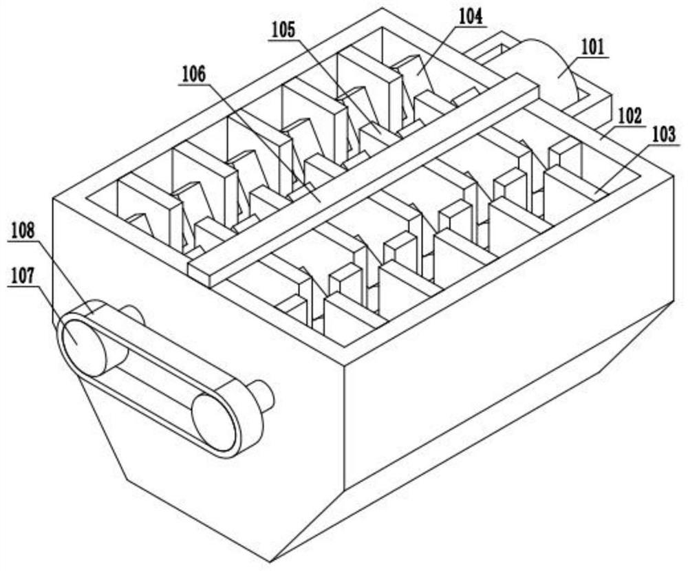 Soybean pod breaking treatment device for agricultural planting