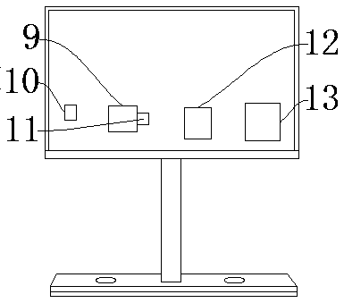 Computer scoring display device for golf practice court