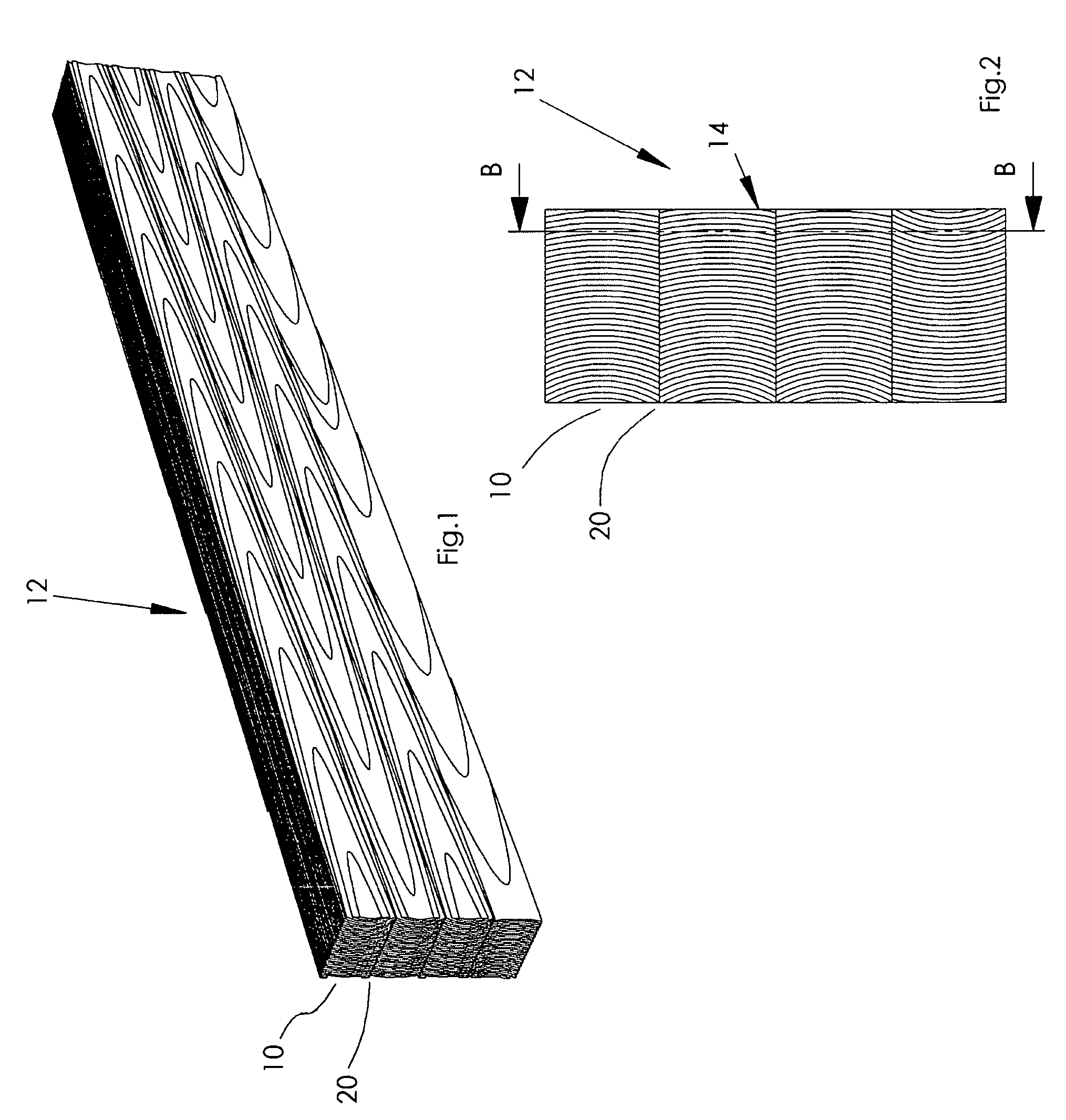 Process for the manufacture of a veneer