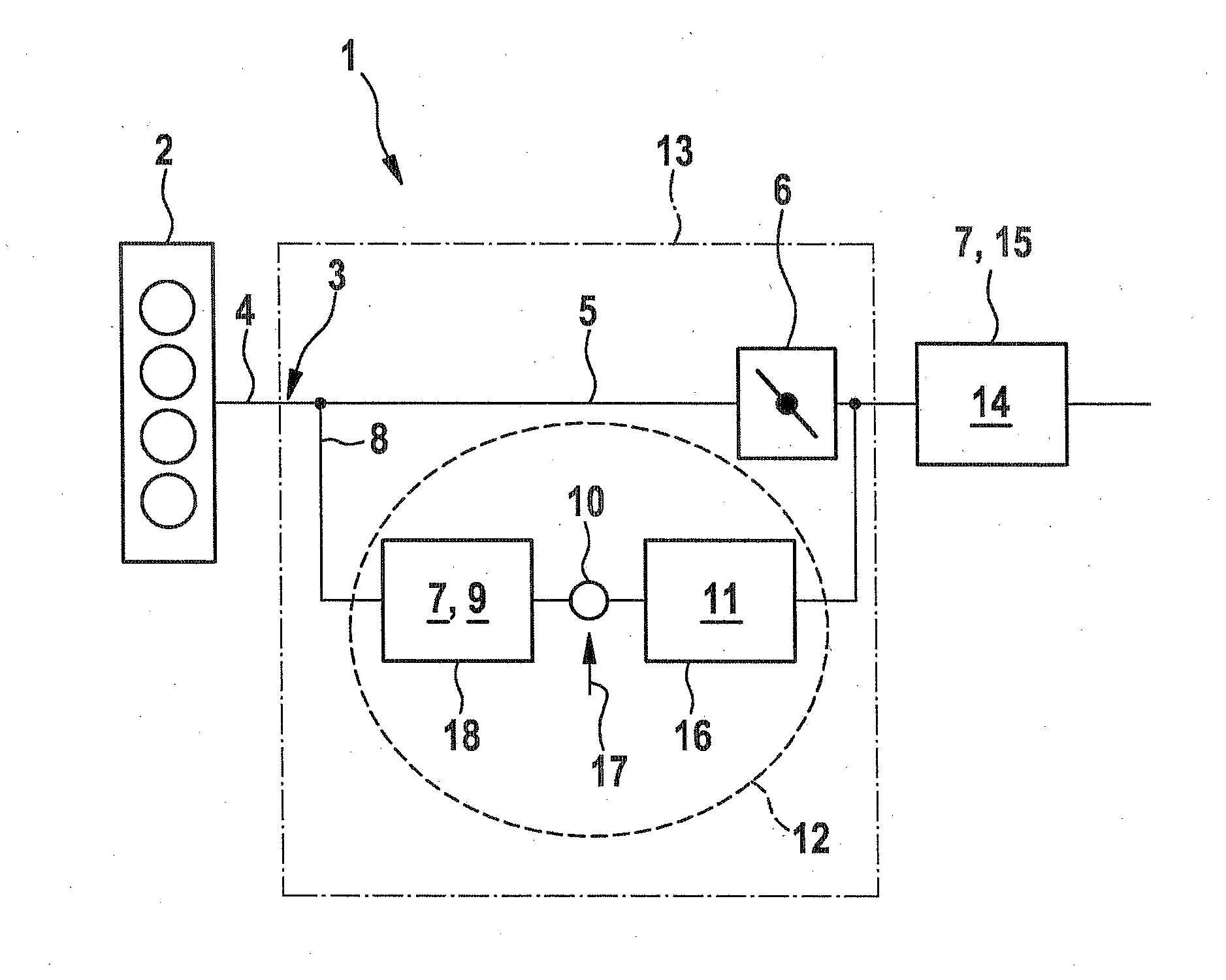 Exhaust gas apparatus of an internal combustion engine