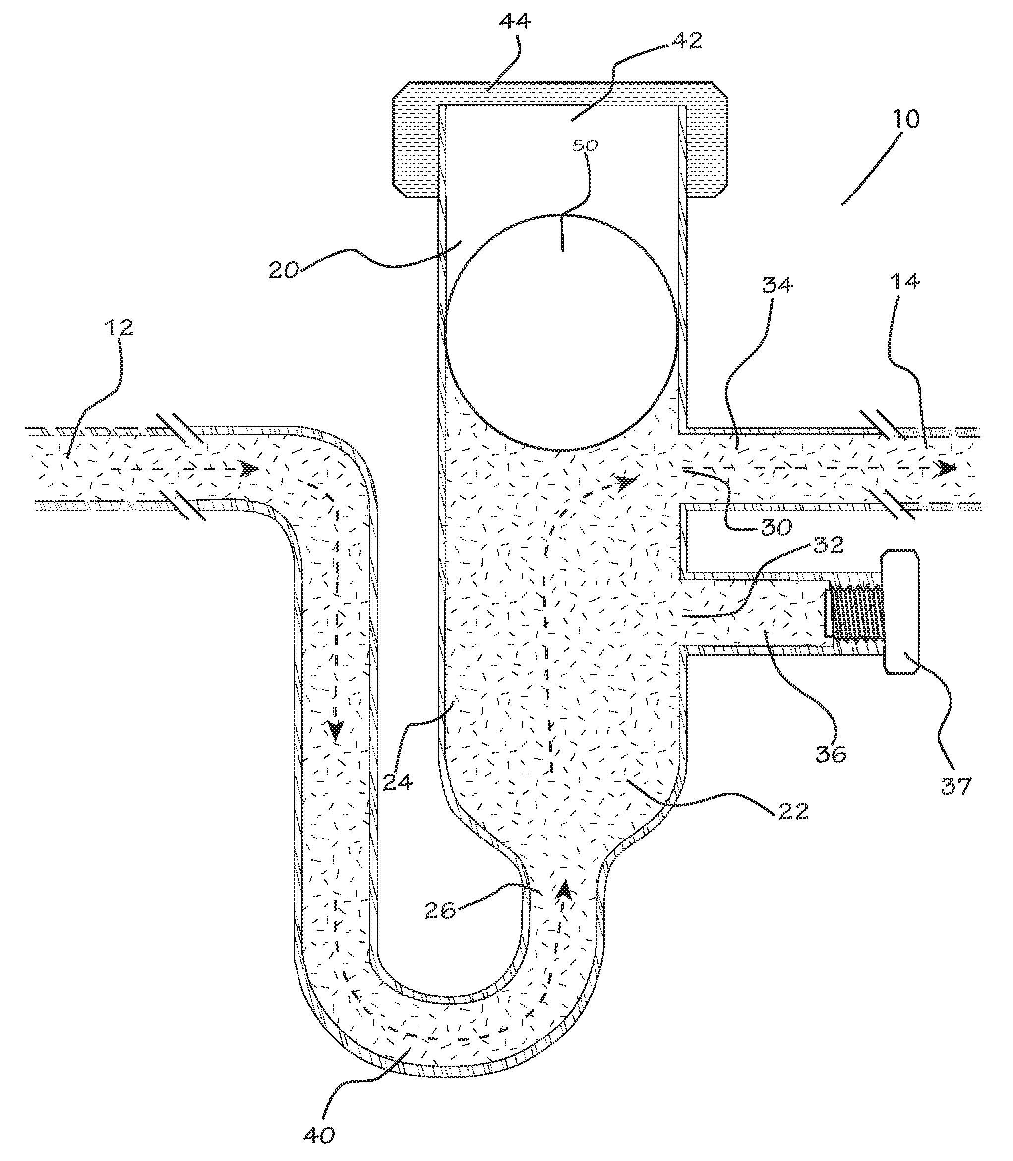 Conduit trap and condensation recovery device