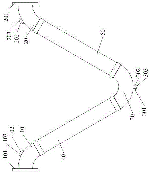Anti-seismic building, anti-seismic equipment and movable V-shaped pipeline connector