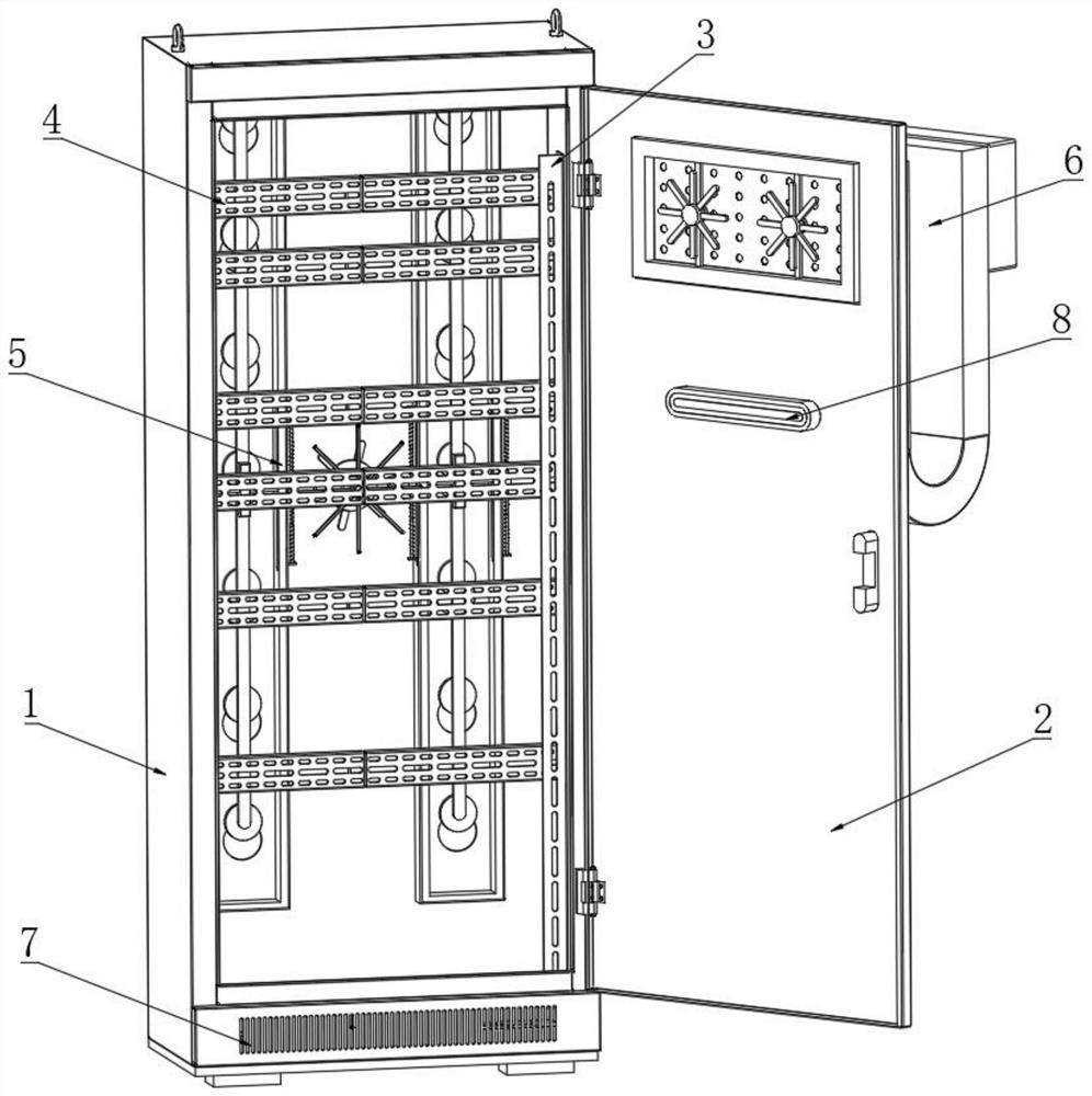 Dustproof intelligent power distribution cabinet convenient to install