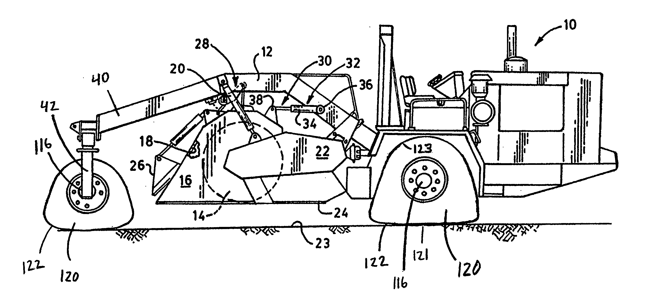 Soil stabilizer with track apparatus