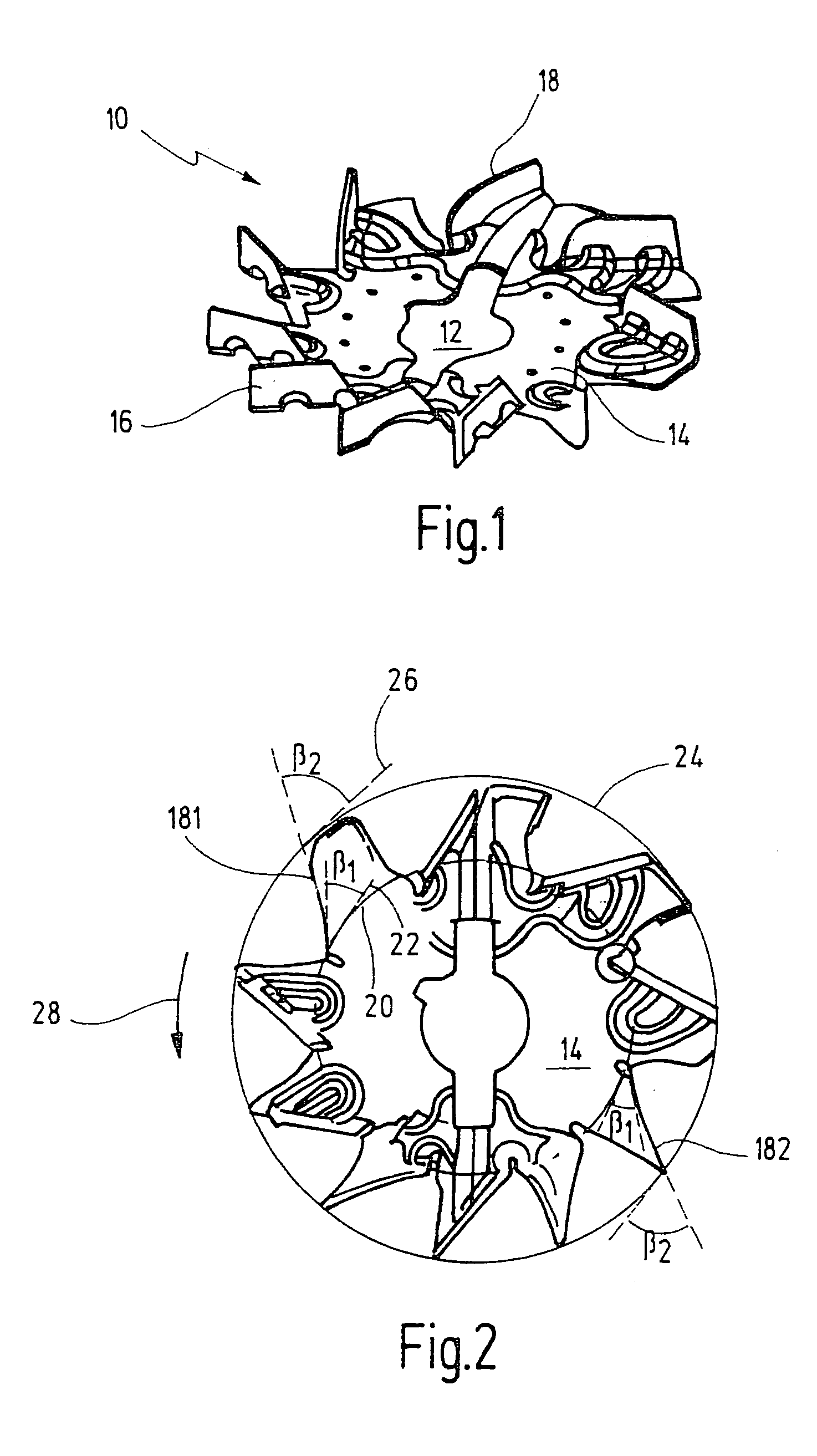 Radial fan wheel for transporting cooling air for an electric machine