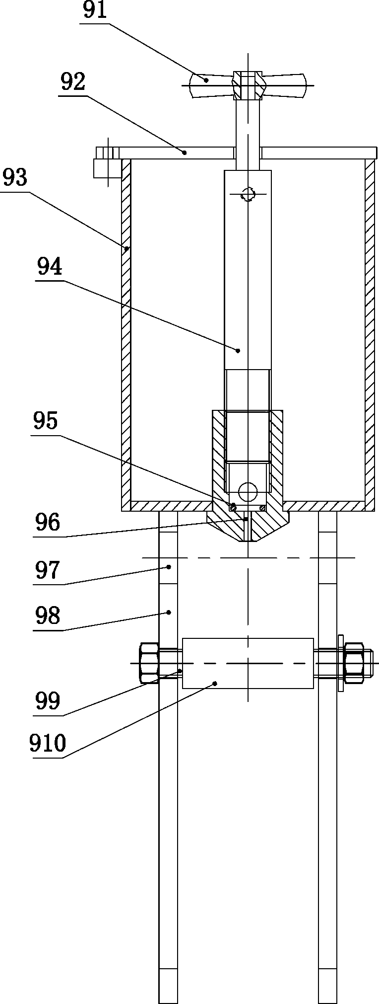 Guide oil injection device of steel wire rope of haulage winch