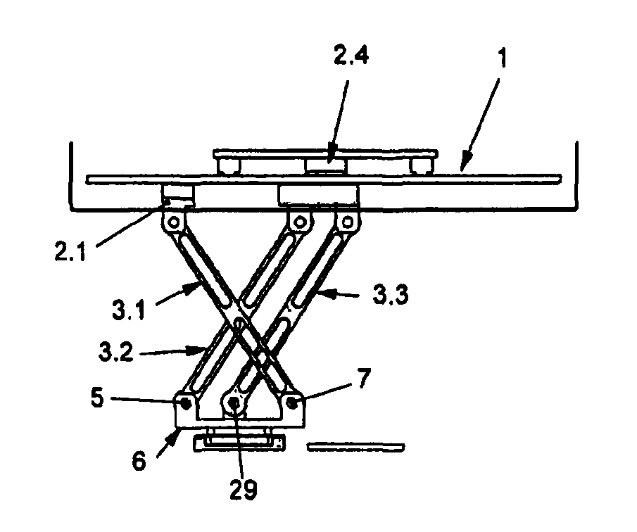 Device for treating and/or handling articles