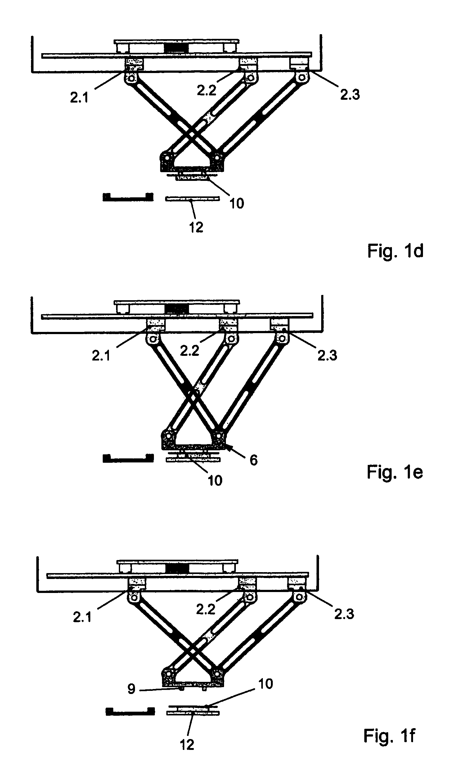 Device for treating and/or handling articles