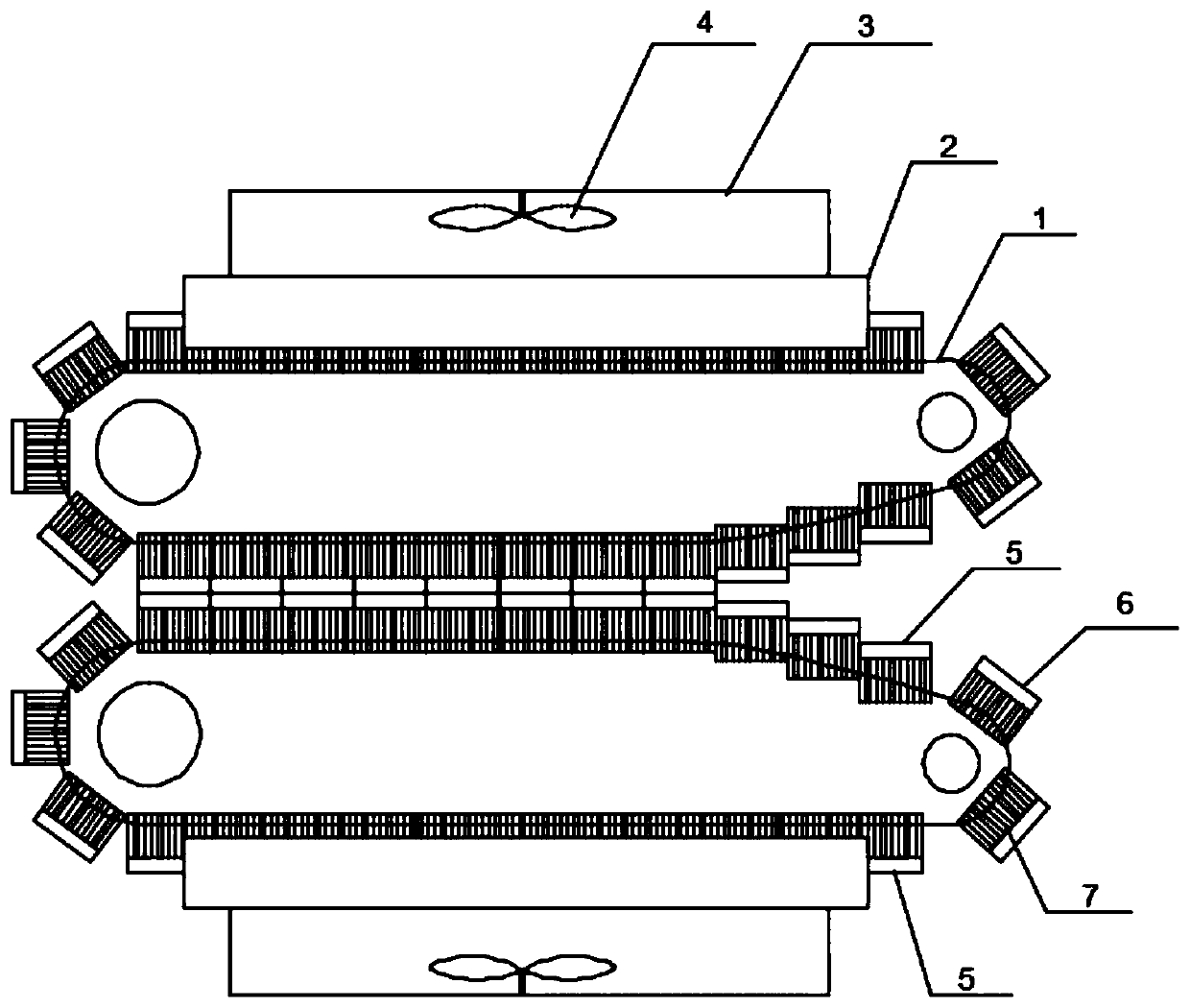 Corrugated pipe molding machine and corrugated pipe production technology based on same