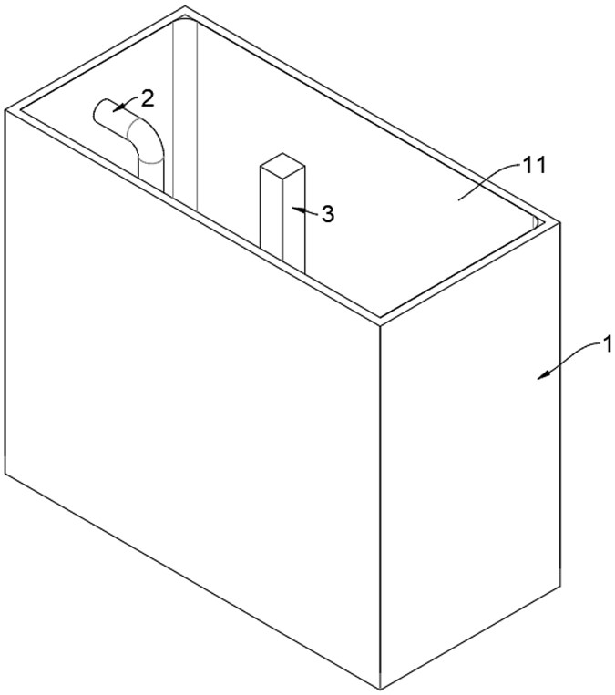 An oil-water separation device for petrochemical refining