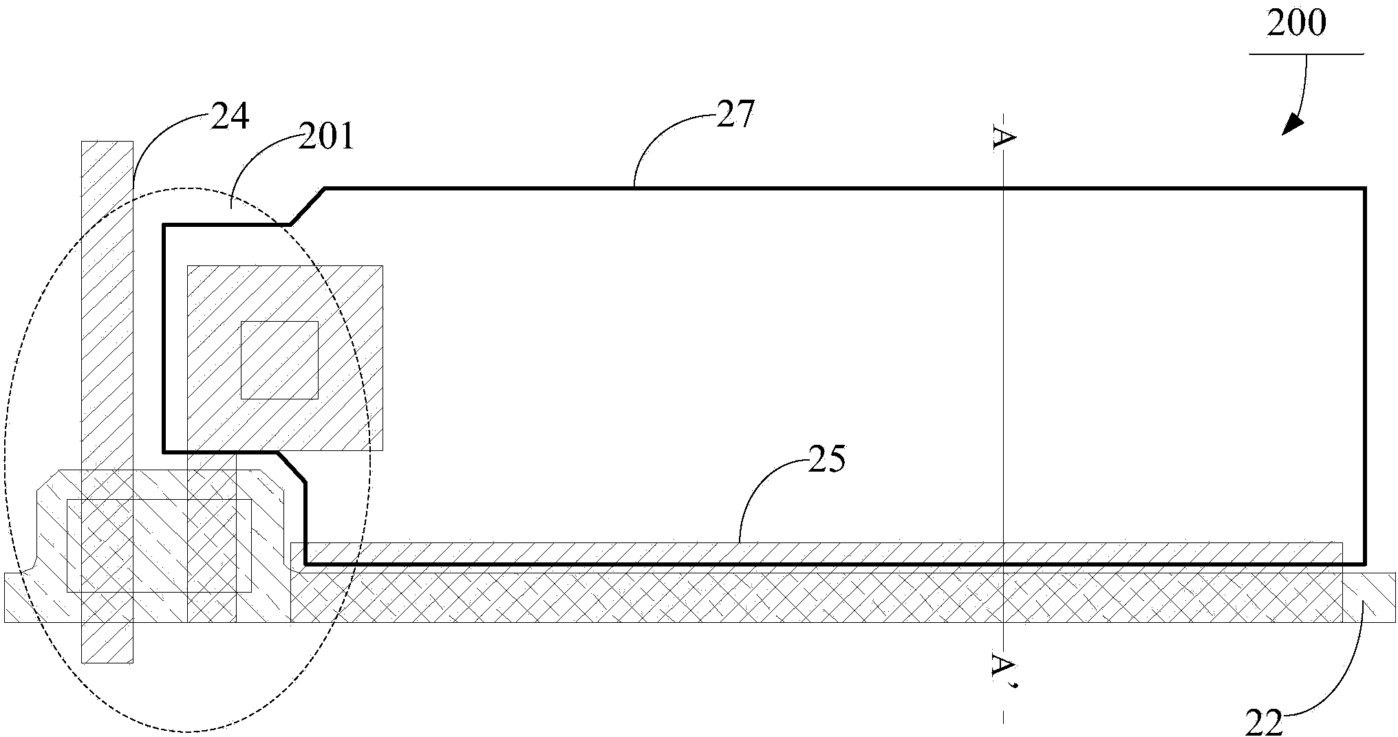 Pixel structure, array substrate and display device
