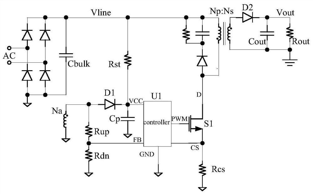 Simulated demagnetization sampling method and system for switching power supply output sampling