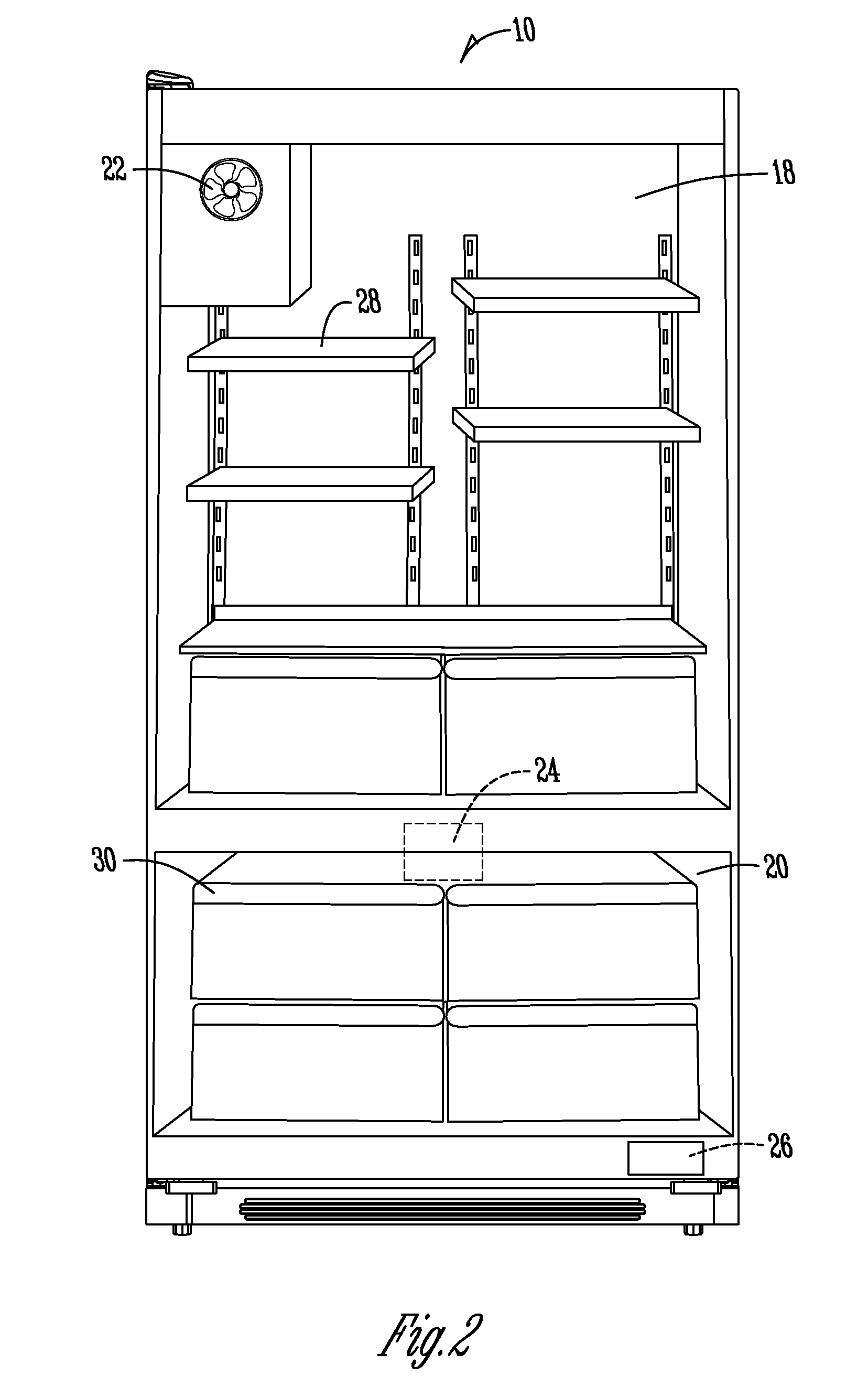 Extended cold (battery backup) refrigerator