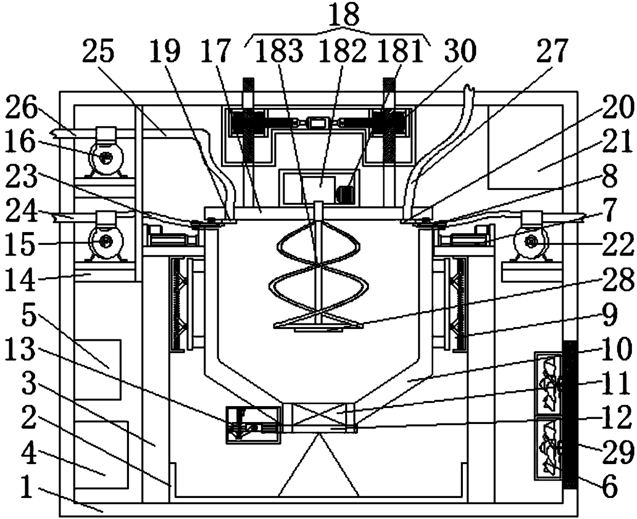 Selective flocculating and purifying device for silicon micro powder