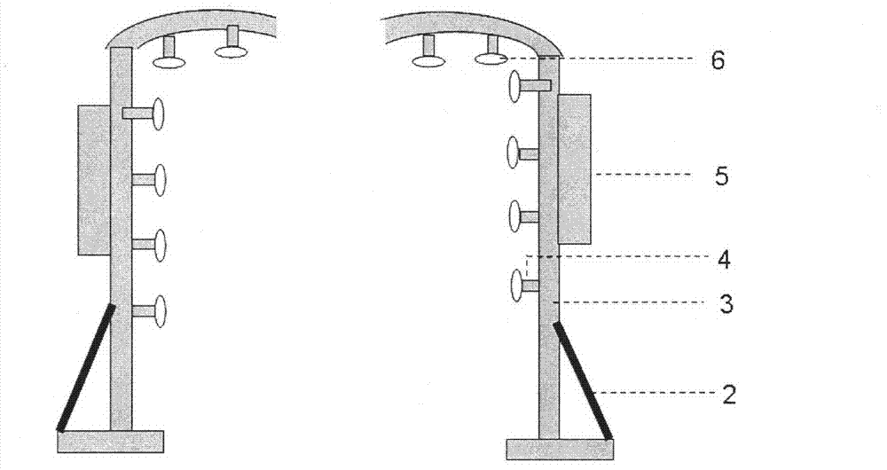 Automatic cleaning device for train body outer shell of high-speed train