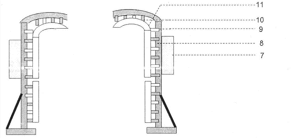 Automatic cleaning device for train body outer shell of high-speed train