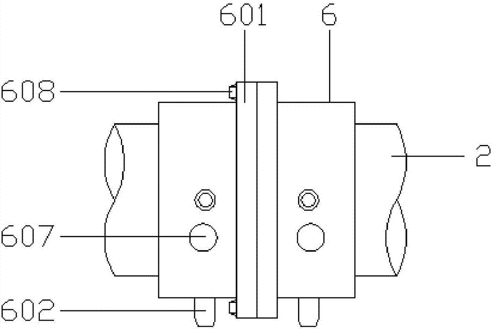 Laser adjusting type overhead obstacle crossing life-saving air inflation pipeline