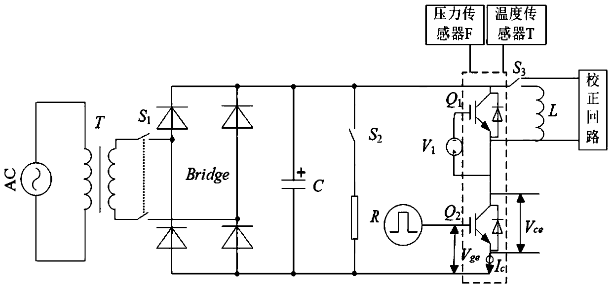 Crimp-type IGBT module testing system and method