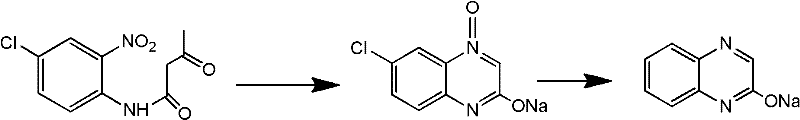 Efficient and environmentally-friendly method for preparing 6-chloro-2-quinoxaline phenol