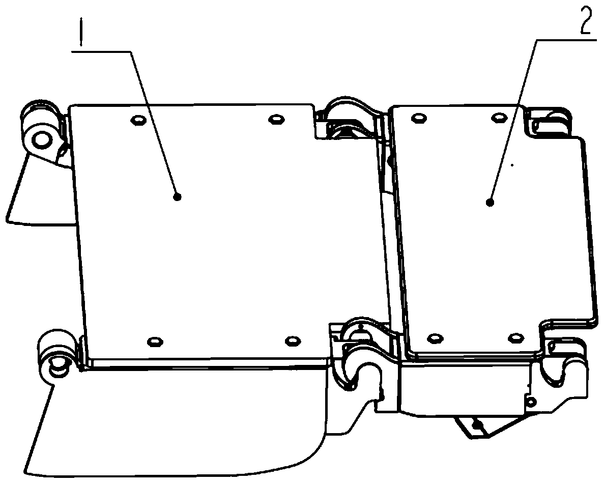 Modular operating table top and back panel structure