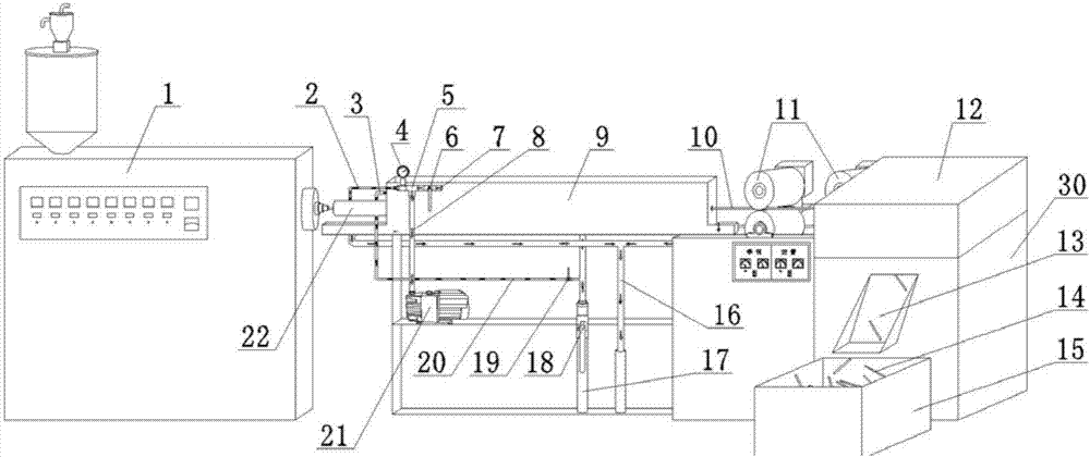 Plastic pipe cutting device and method