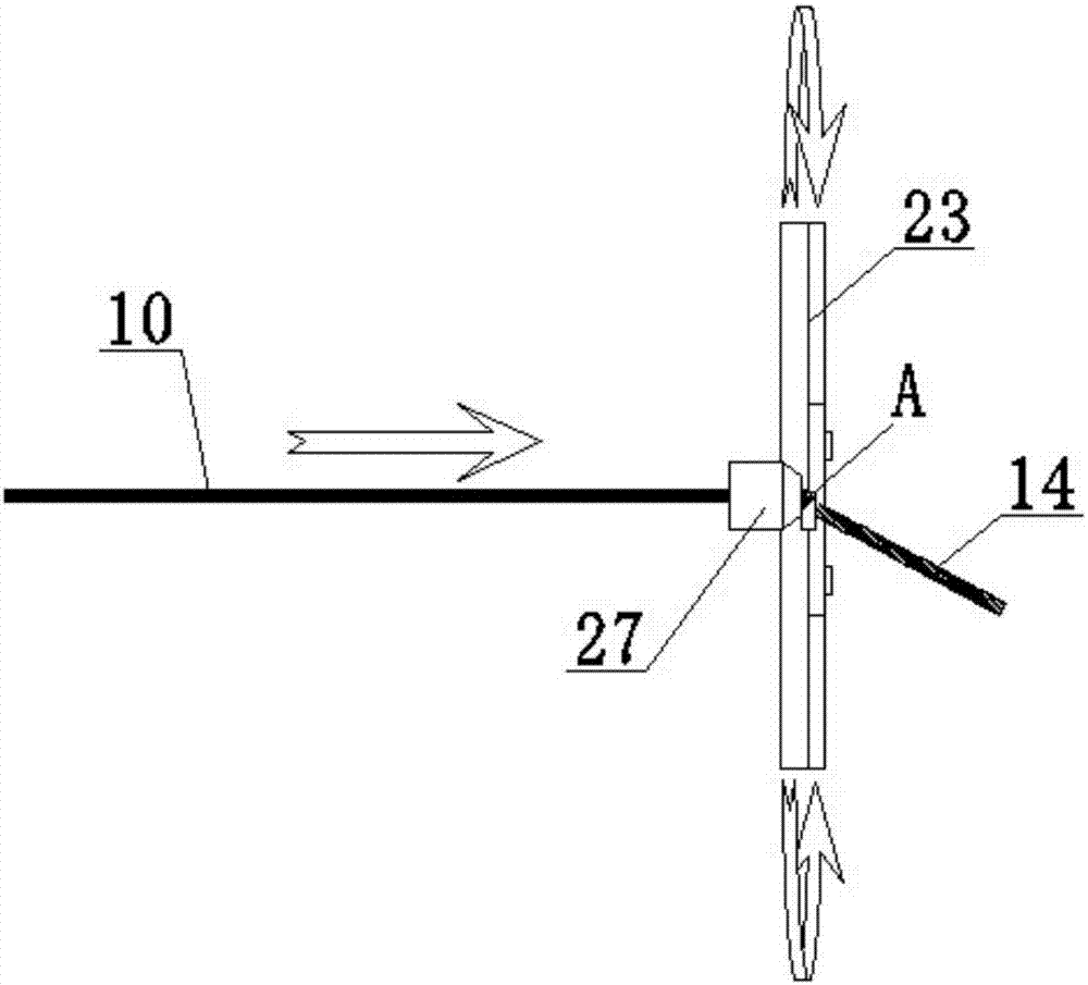 Plastic pipe cutting device and method