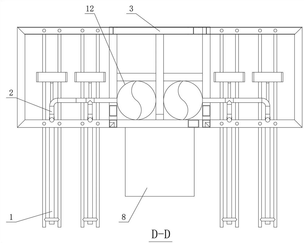 Wave energy power generation device