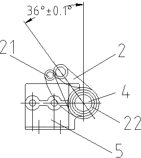 Tool for assembling connecting lever of high-voltage disconnecting switch