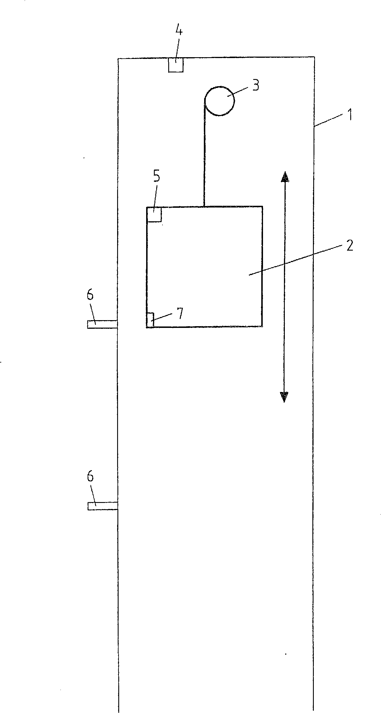 Device and method for the determination of vertical positions