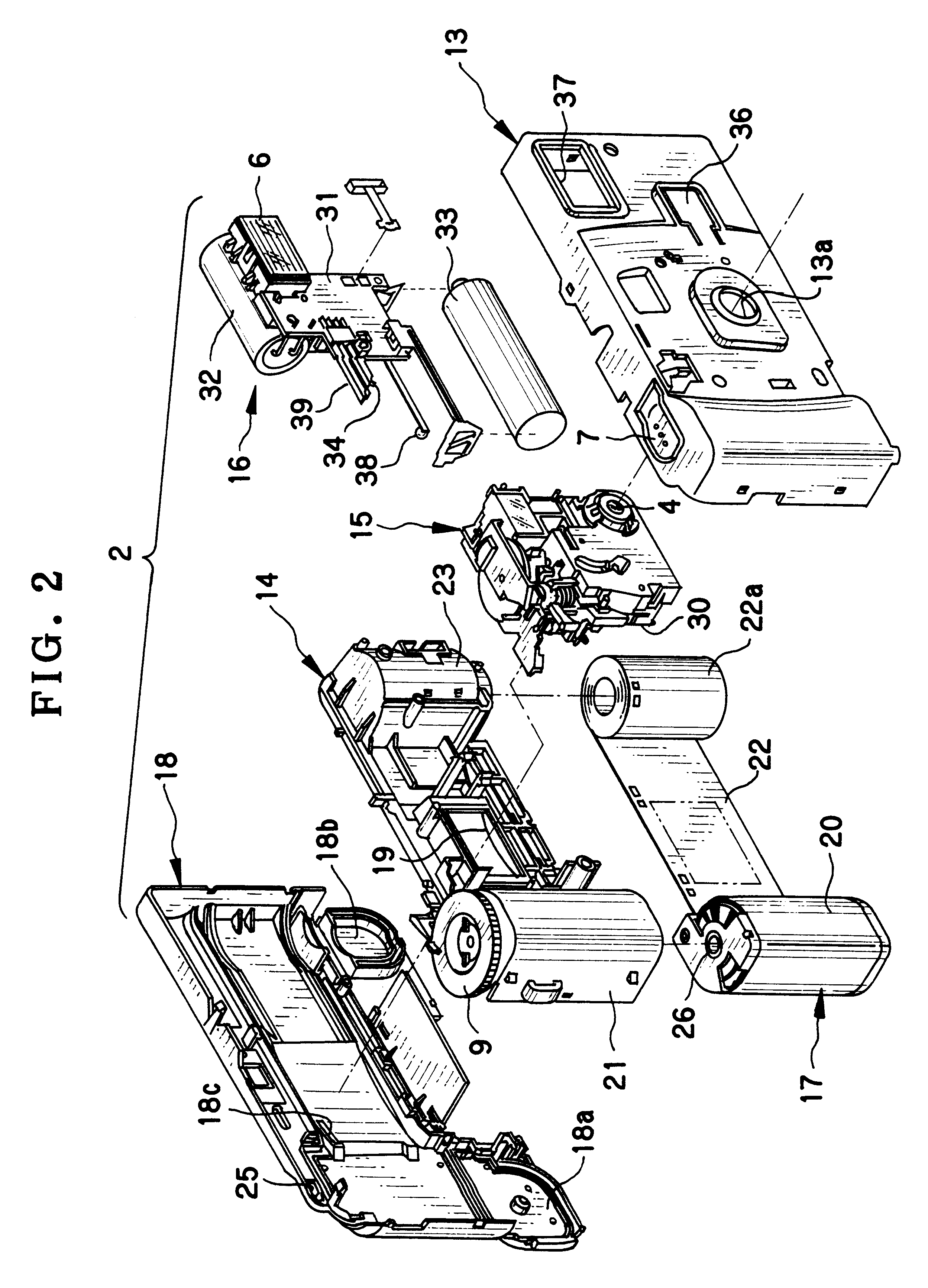 Lens-fitted photo film unit and method of producing photographic print