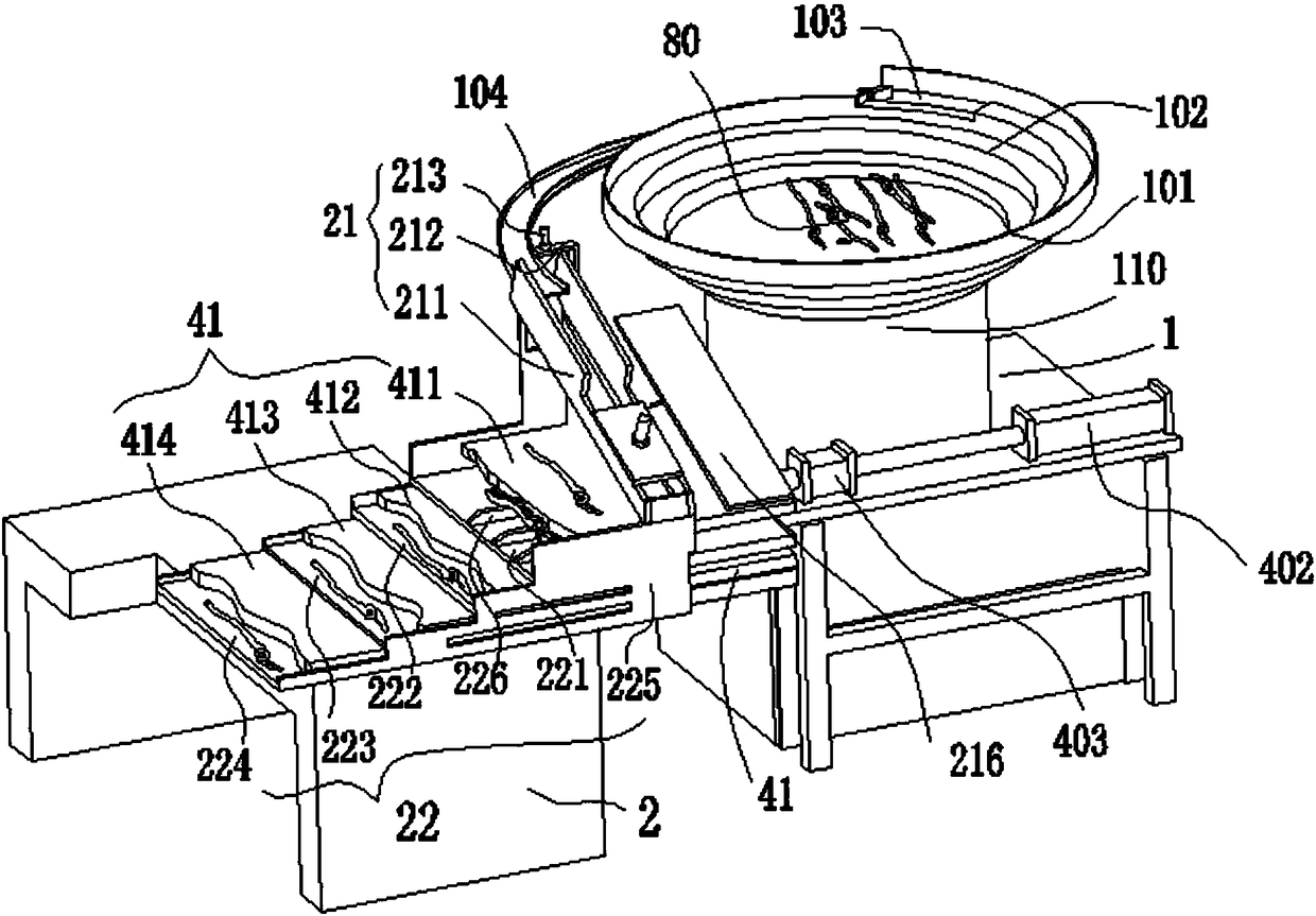 Automatic sequencing charging mechanism applicable to clamp body processing