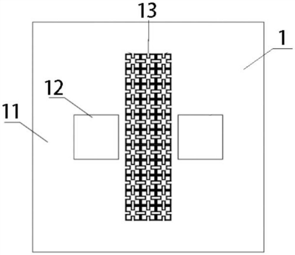 Decoupling structure of broadband binary array antenna