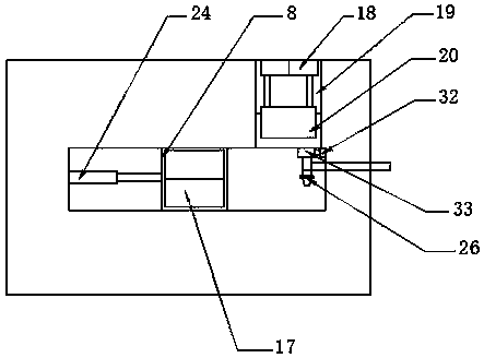 Vertical automatic wall tiling device for building construction