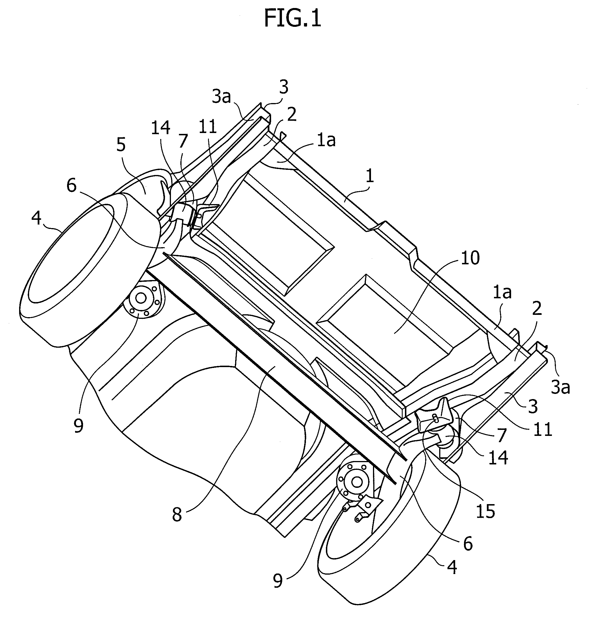 Trailing arm mounting structure