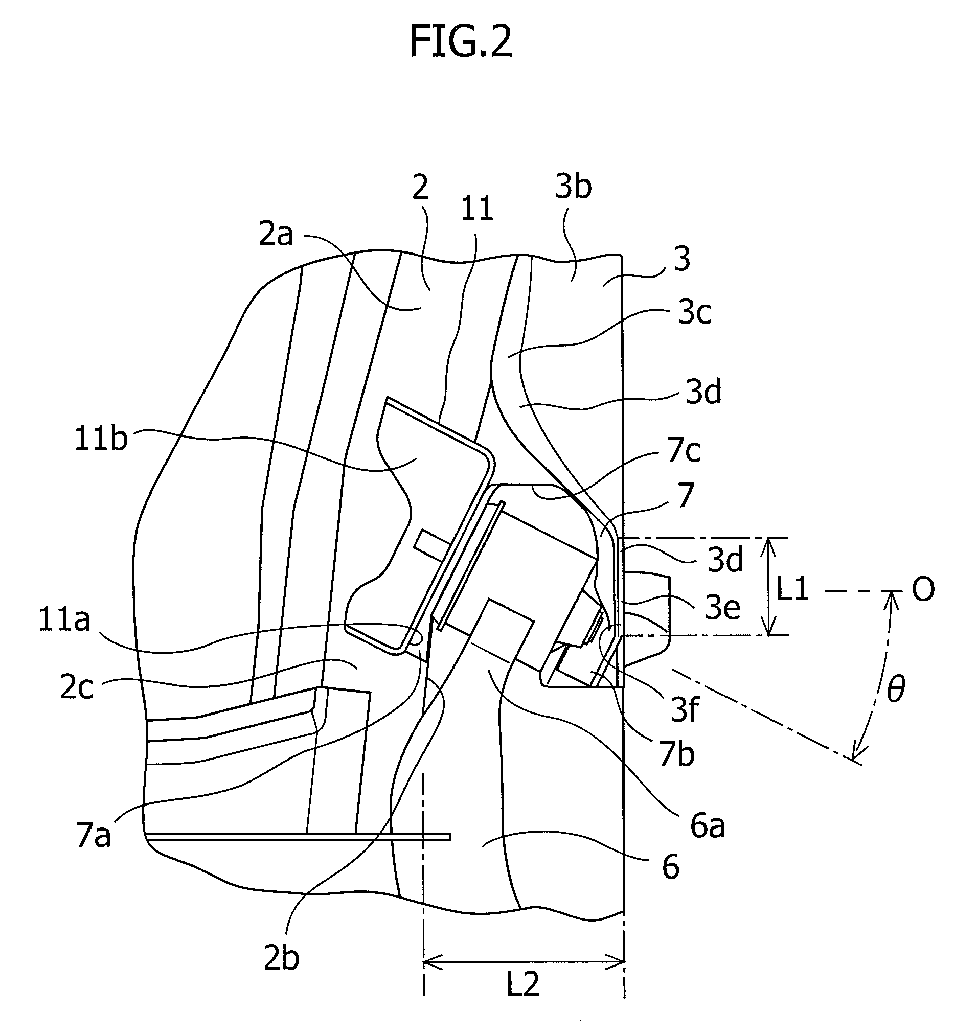 Trailing arm mounting structure