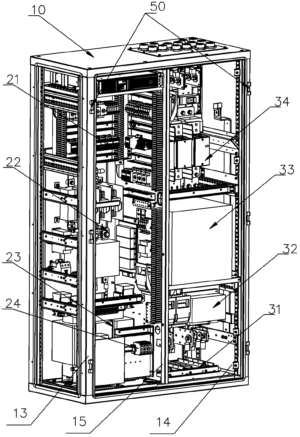 Wind power electrical cabinet