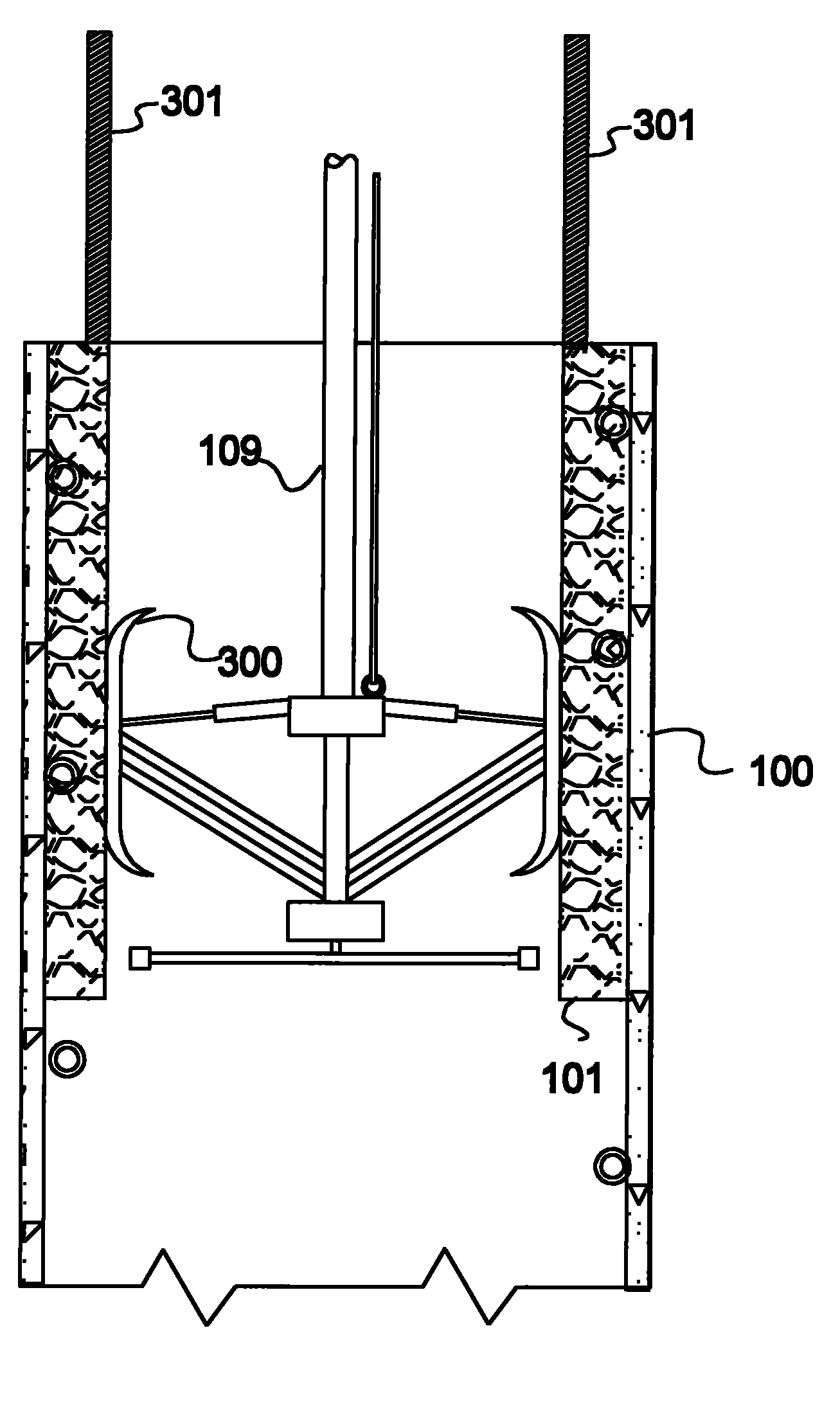 Refractory material removal system and method