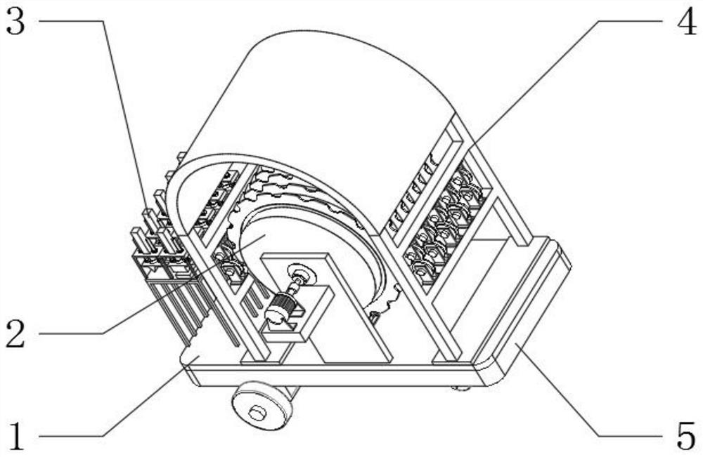 Placing frame convenient to take for cable machining