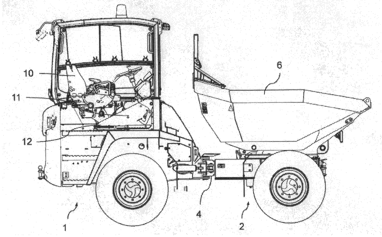 Work vehicle with fold-out tipping edge