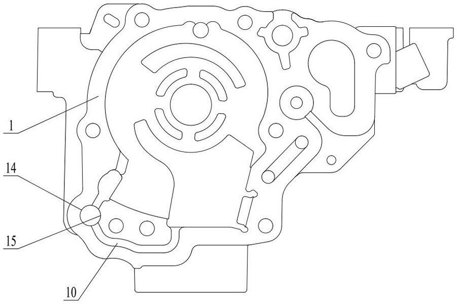 Variable displacement oil pump capable of avoiding temperature rise and pressure drop