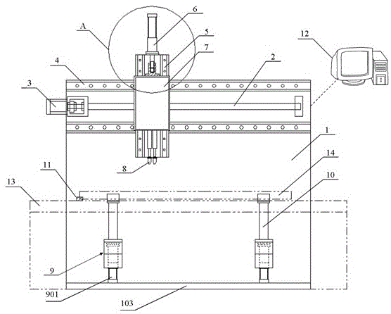 Automatic tightening device for studs and nuts