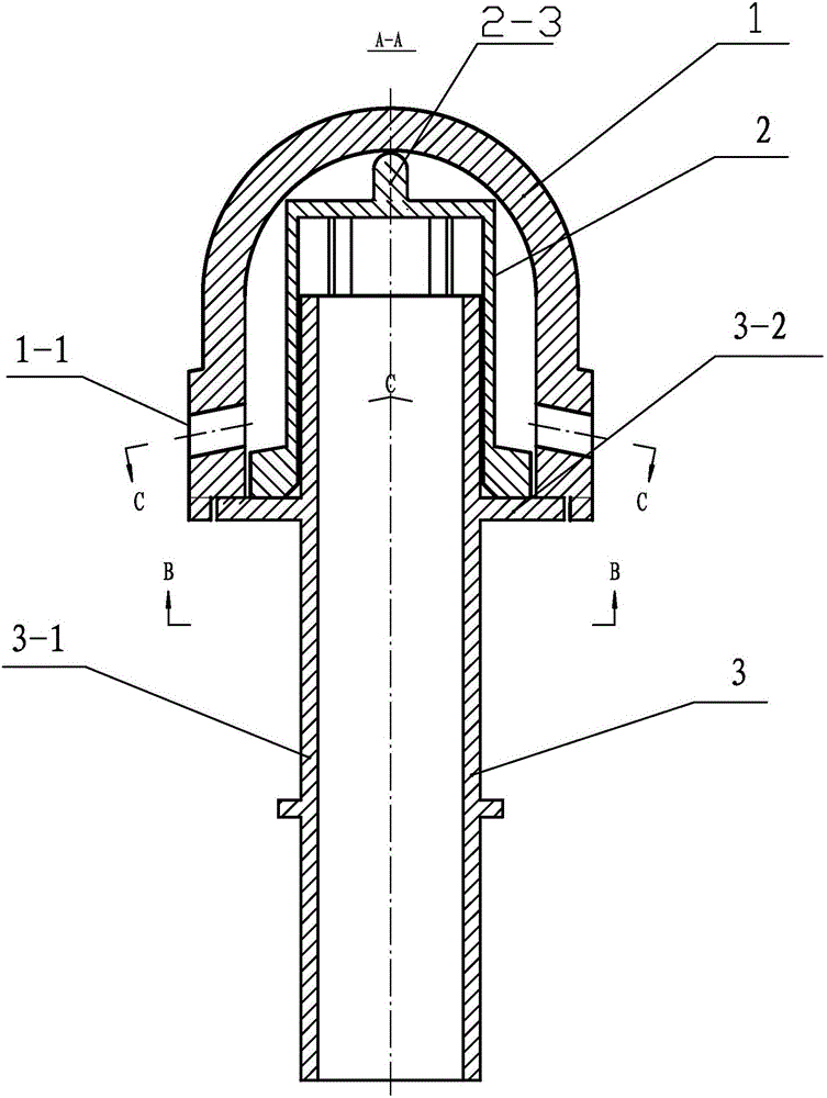 Bell jar type wind cap for environment-friendly energy-saving circulating fluidized bed boiler
