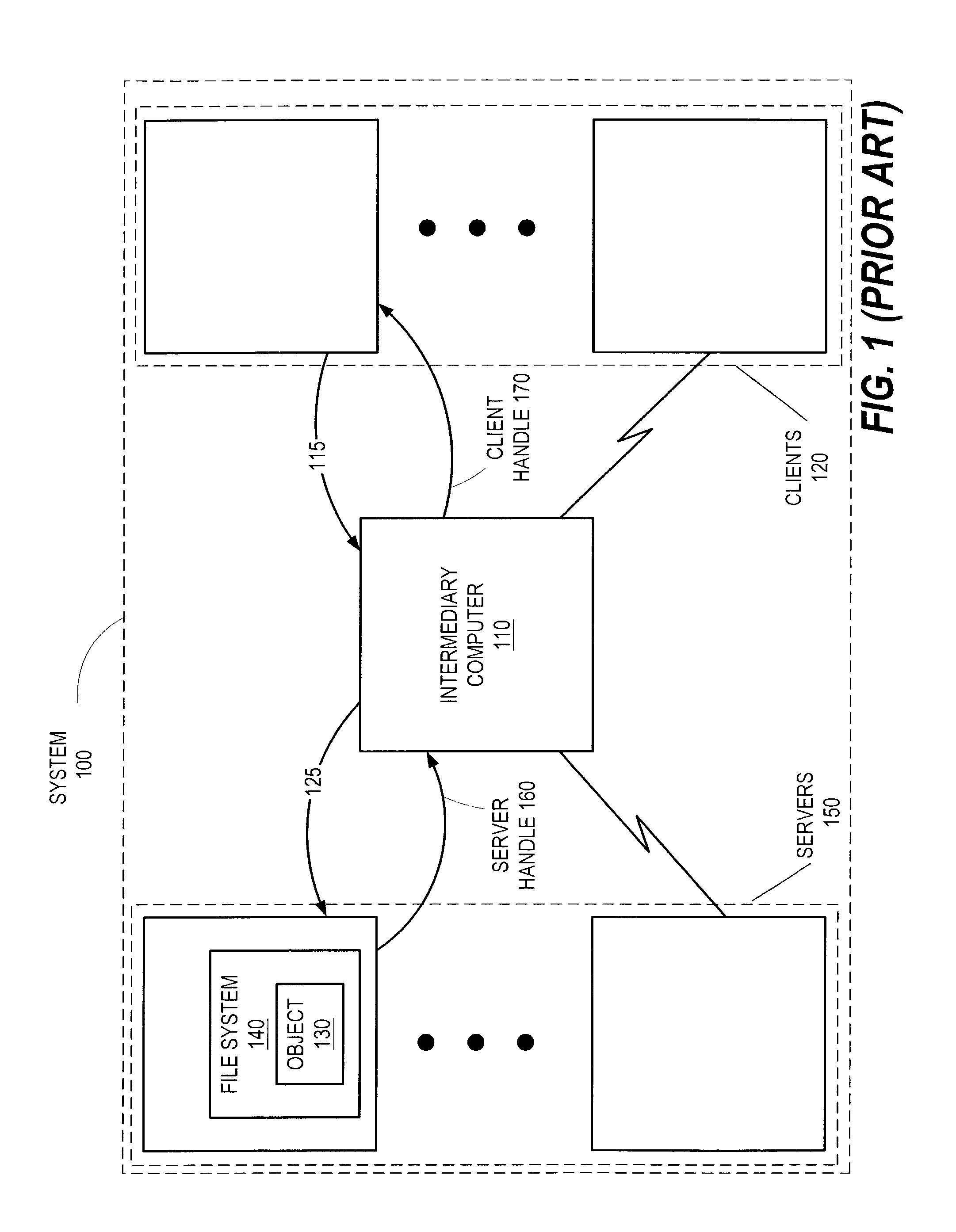 Method, apparatus and computer program product for mapping file handles