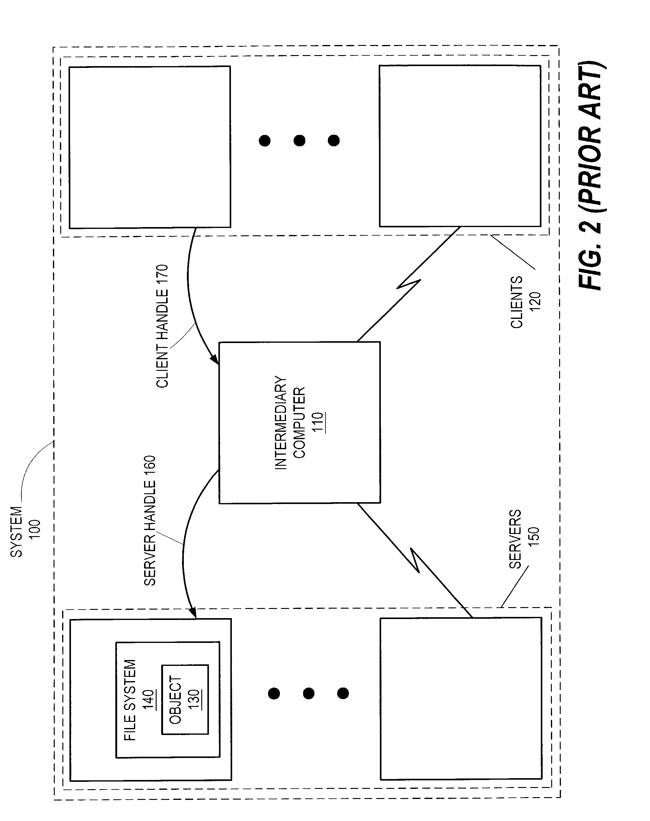 Method, apparatus and computer program product for mapping file handles